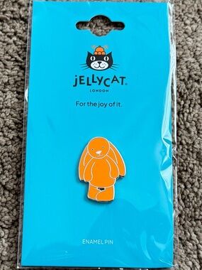 Jellycat Orange Bunny Enamel Pin
